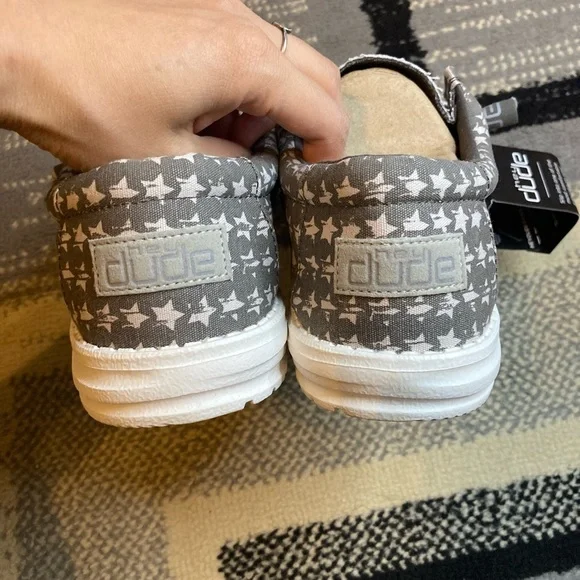 Hey Dude USA Greyed Patriotic Wally Mens Shoes 12 New - Picture 2 of 5